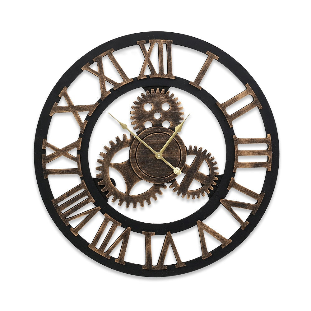 Wall Clock Modern Large 3D Vintage Luxury Clock Enduring Home Office Decor-2026