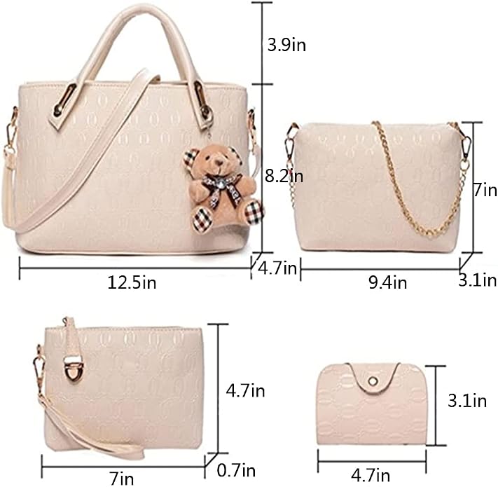 🏃♀️ Se vend en quelques secondes – dépêchez-vous !!Ensemble de 4 sacs à main polyvalents pour femmes