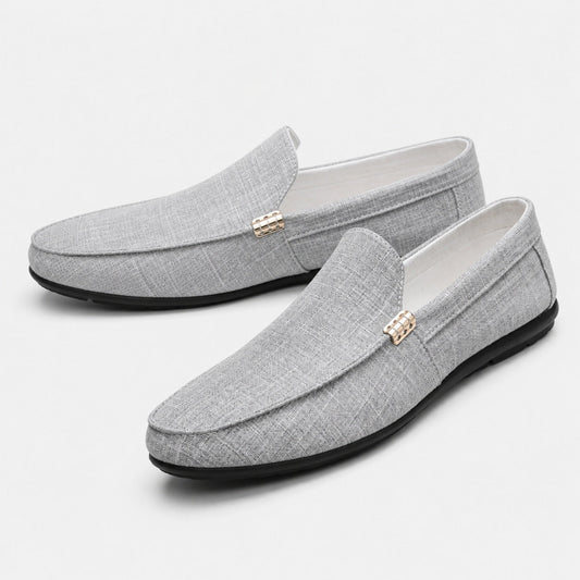 👟 Men's Comfortable Light Grey Moccasins 2026