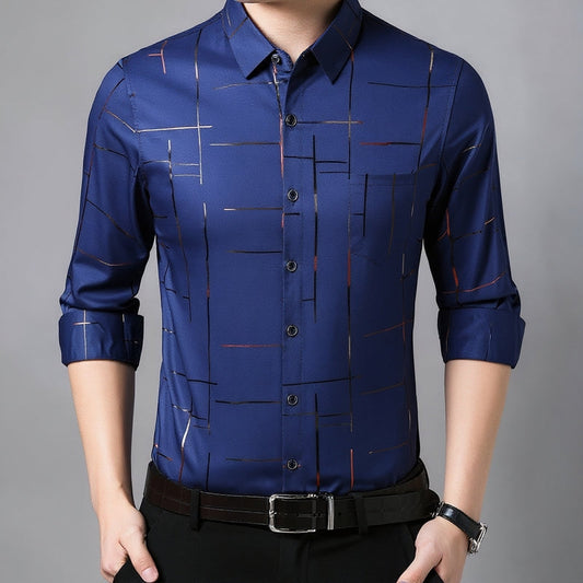 Italian Collection™ Business Silk Long Shirt  For men 2026 ✨