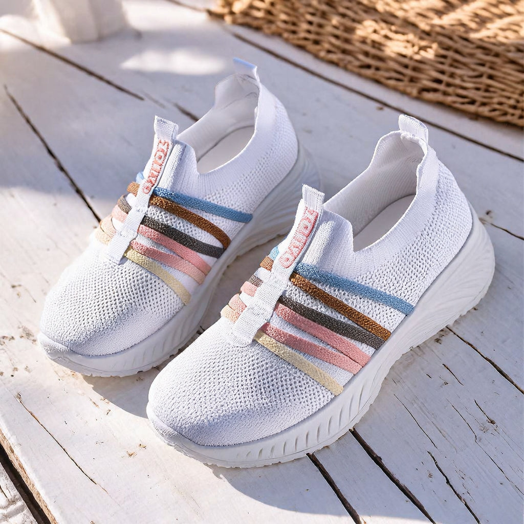 Lumière™ Women’s Comfort Shoes – Lightweight White Edition ✨ 💕