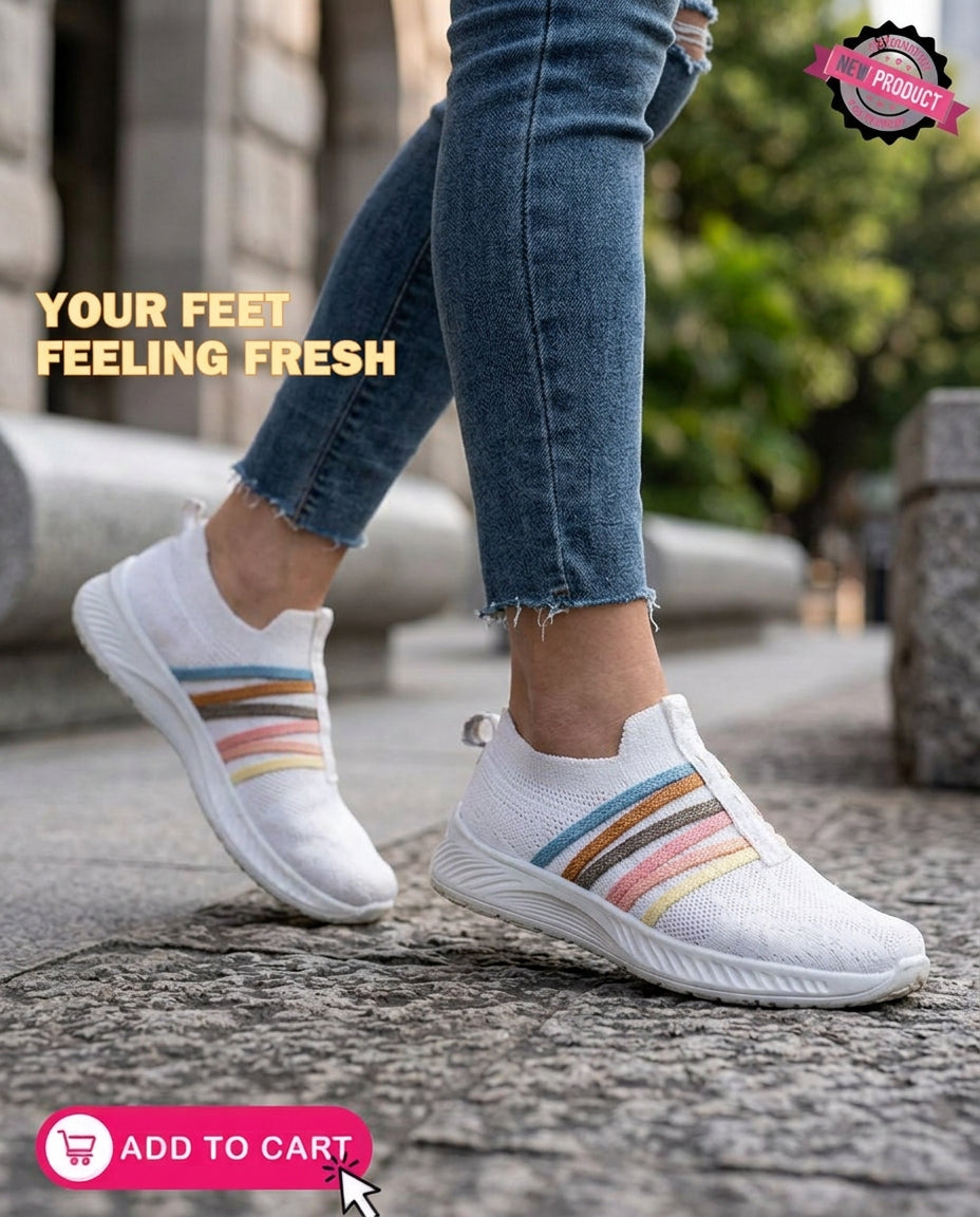 Lumière™ Women’s Comfort Shoes – Lightweight White Edition ✨ 💕