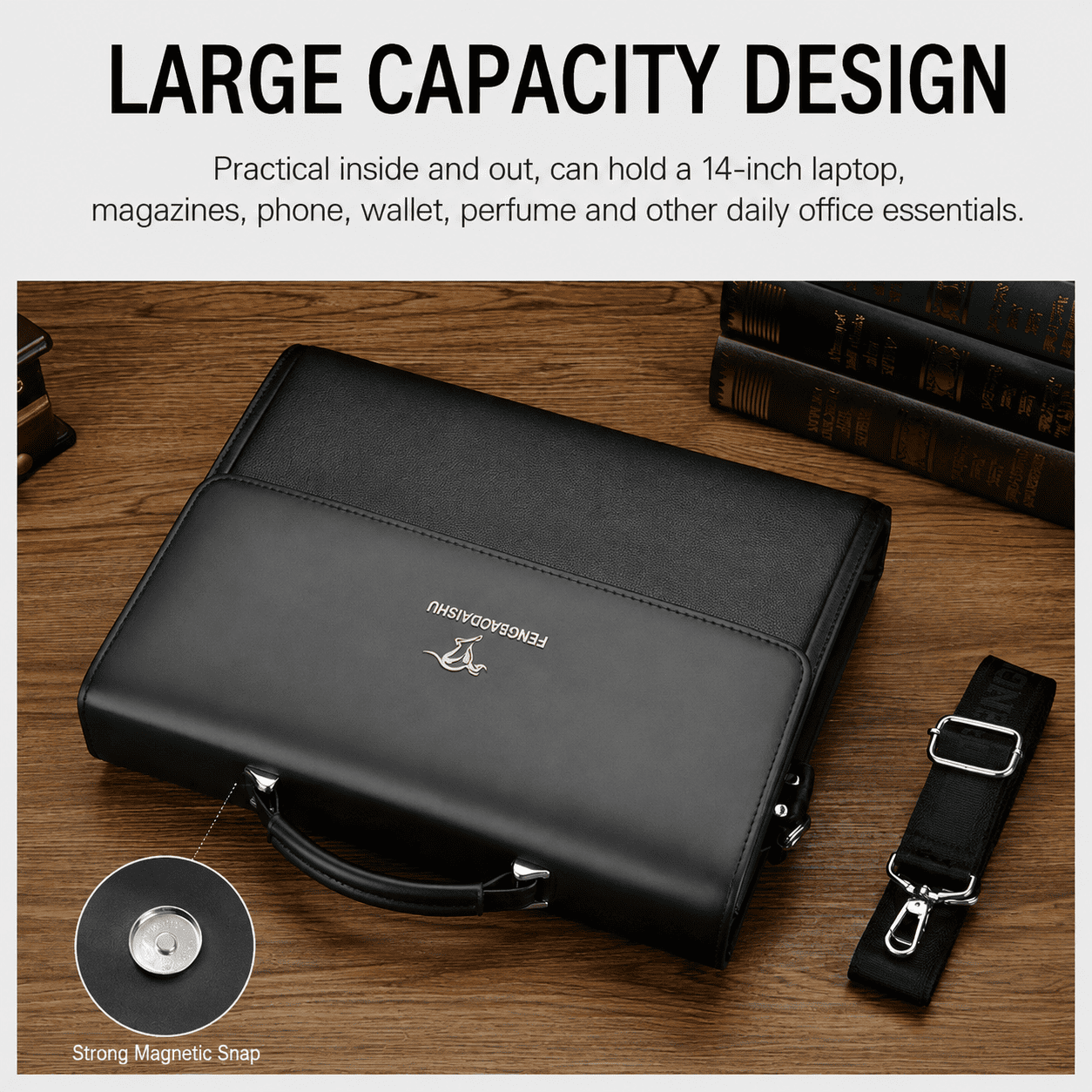 Men's Premium Business Crossbody Bag – Large Capacity