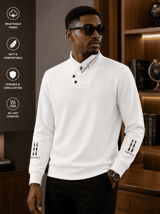 🤍 Men’s Premium White Sweatshirt✨