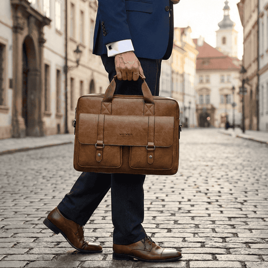 💼 WEIXIER Leather Business Briefcase