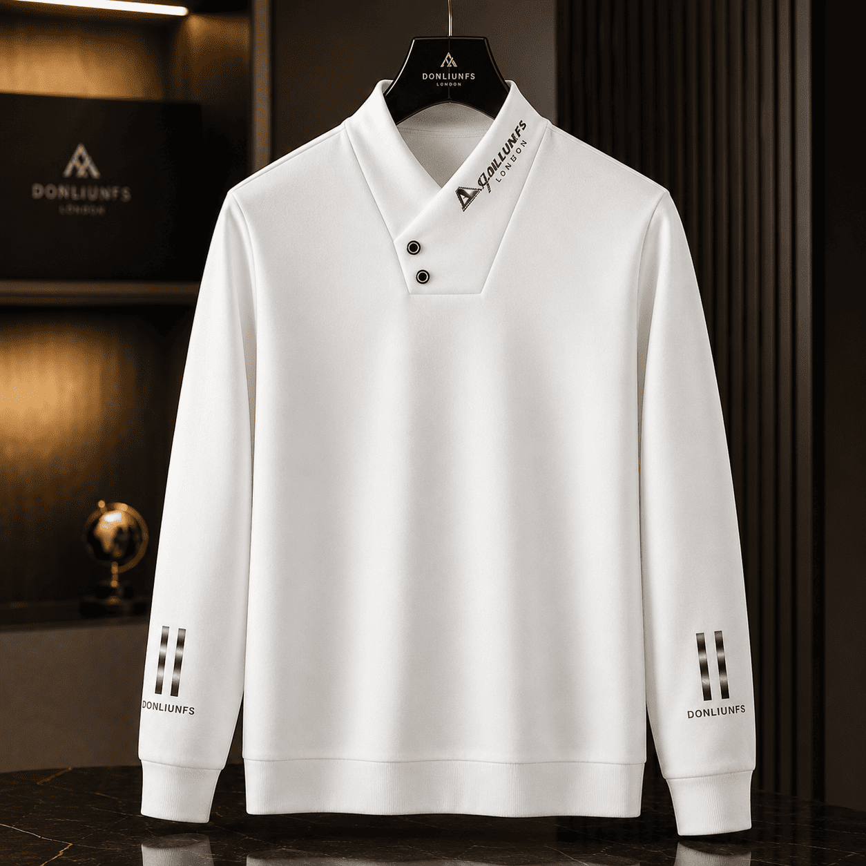 🤍 Men’s Premium White Sweatshirt✨