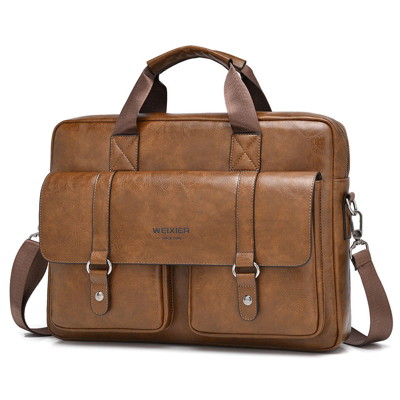 💼 WEIXIER Leather Business Briefcase