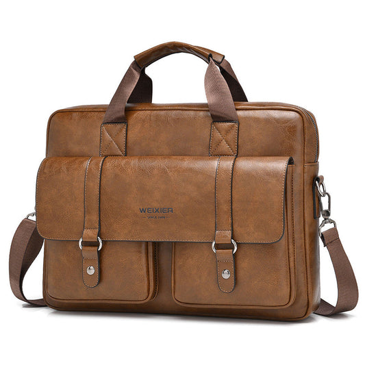 💼 WEIXIER Leather Business Briefcase