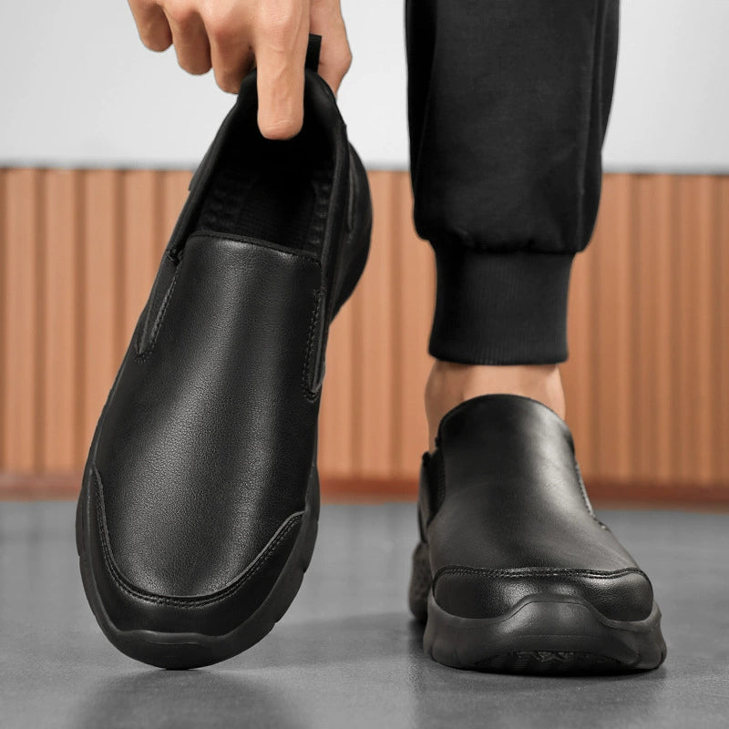 👞 Men's Waterproof Slip-On Work & Walking Shoes