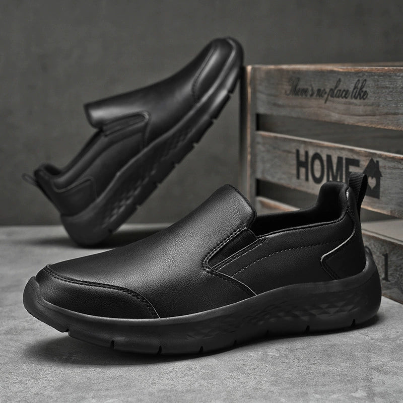 👞 Men's Waterproof Slip-On Work & Walking Shoes