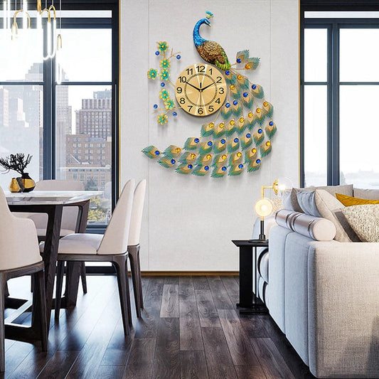 🦚Majestic Peacock Wall Clock – Luxury Metal Art Décor2026🦚 ✨
