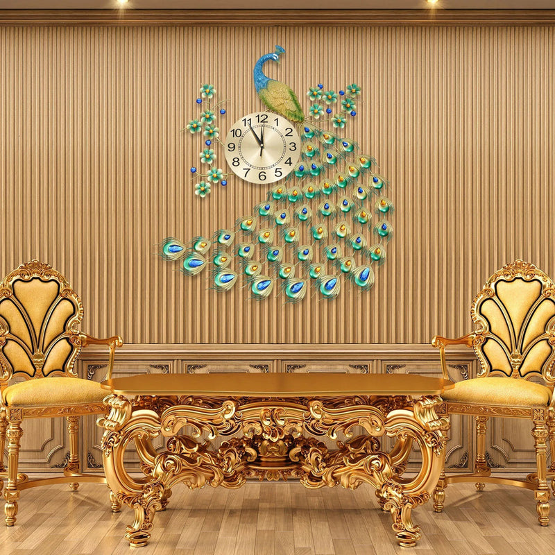 🦚Majestic Peacock Wall Clock – Luxury Metal Art Décor2026🦚 ✨