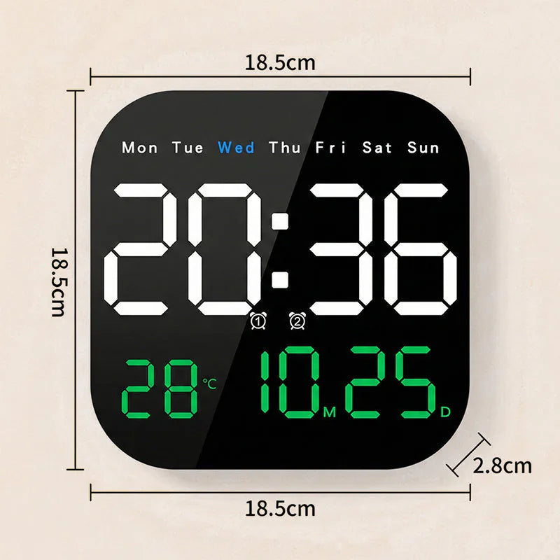 💎 2026 Multifunction Digital Alarm Clock – Large Display, Alarm, Calendar & Temperature for Home & Office 🏠⏰