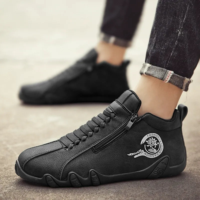 👞 New Style High-Top Leather Shoes for Men