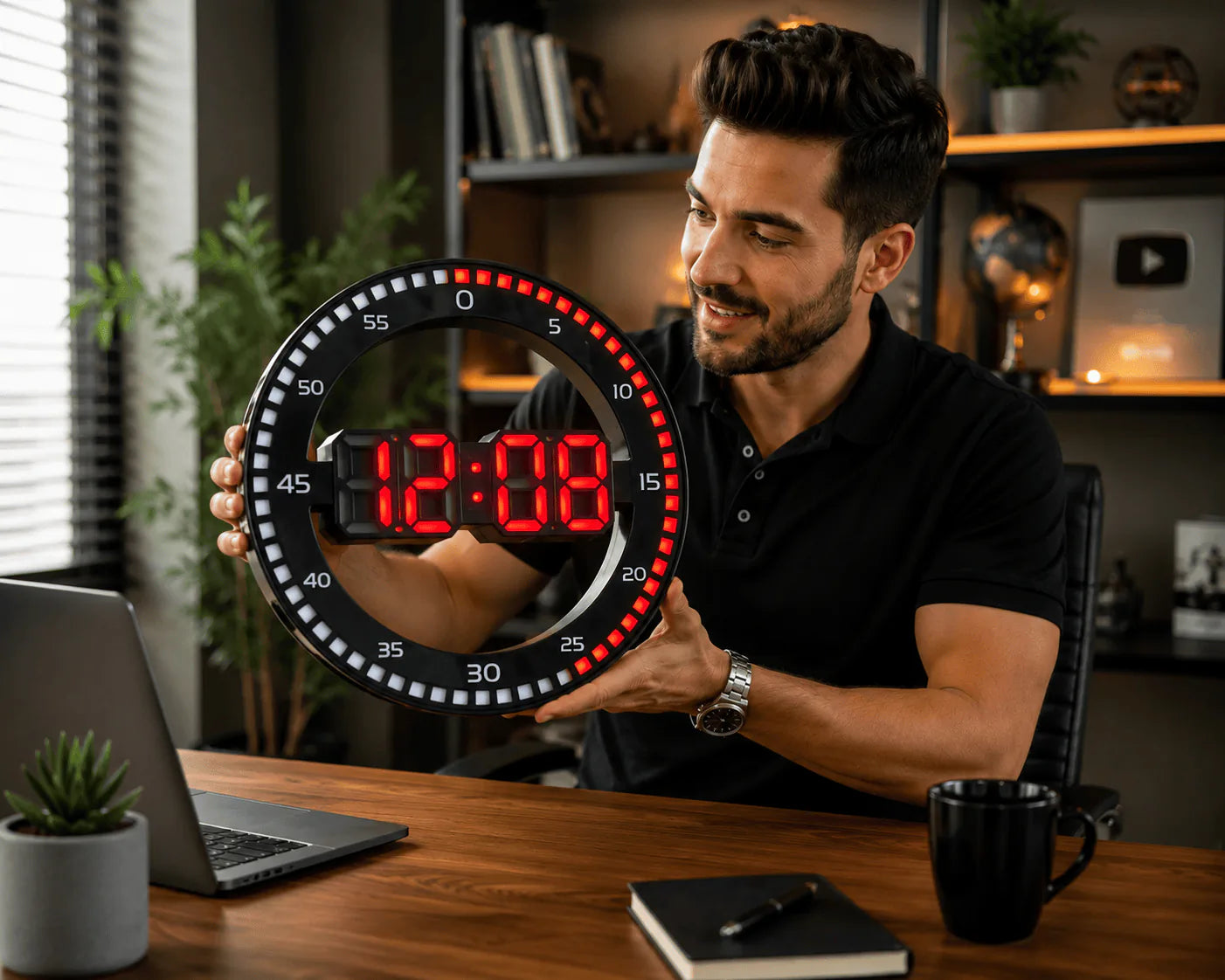 🏡 Transform Your Interior with the 2026 Circular LED Clock! ✨