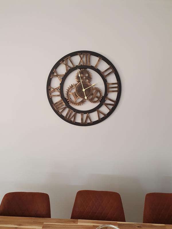 Wall Clock Modern Large 3D Vintage Luxury Clock Enduring Home Office Decor-2026